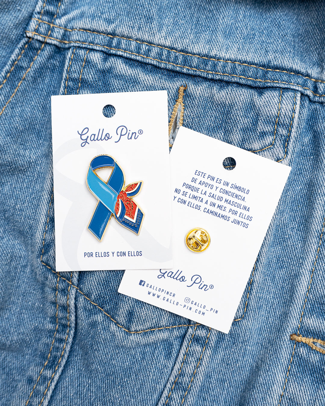 Pin Lazo Azul - Por ellos y con ellos
